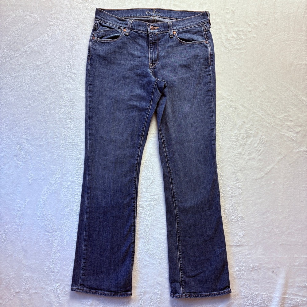 Old Navy Jeans‎ Women Sz 10 Blue Flirt Bootcut Dark Wash Denim Everyday Casual